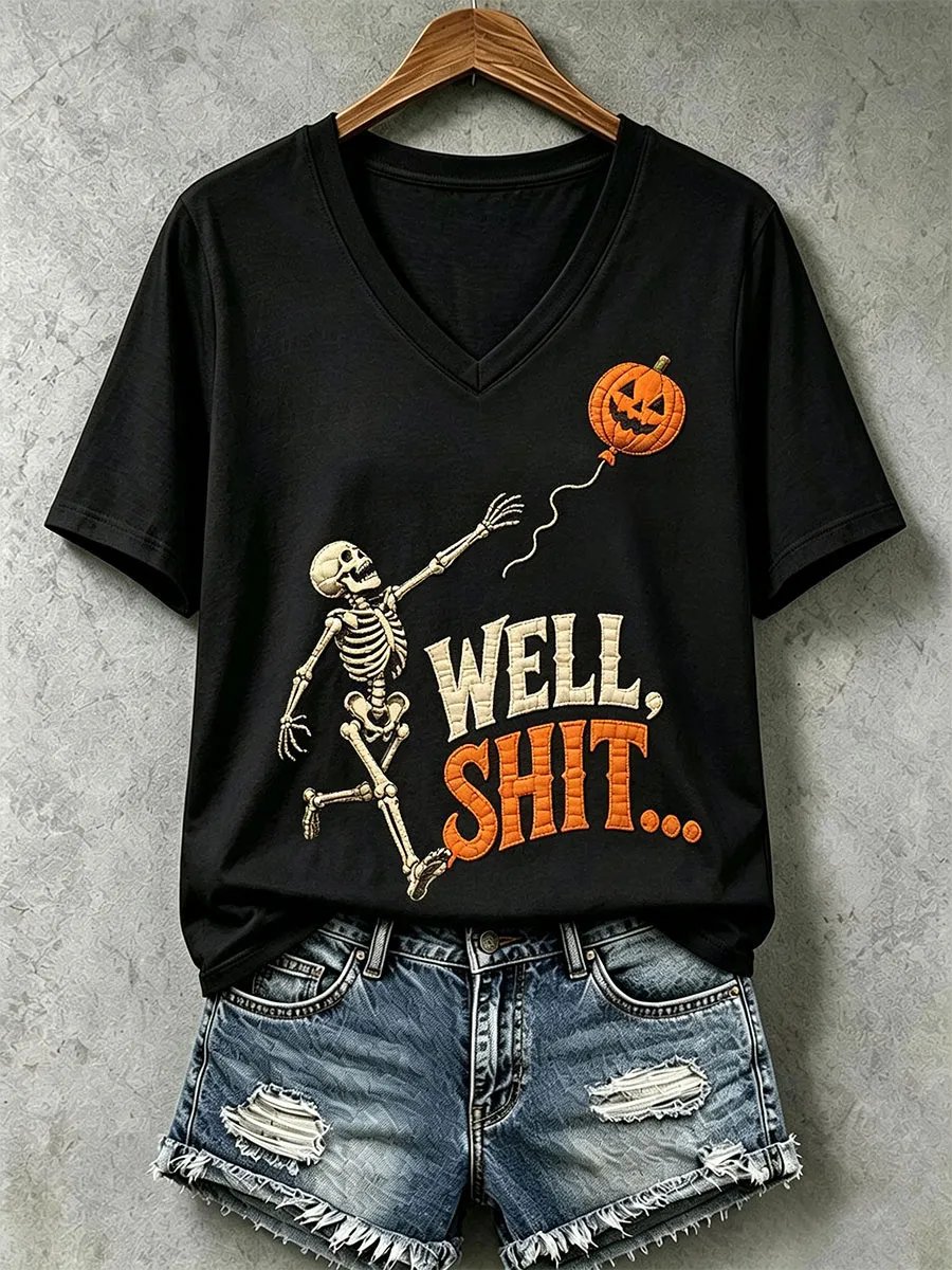 Halloween "WELL. SHIT." Art Print T-Shirt