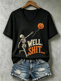 Halloween "WELL. SHIT." Art Print T-Shirt