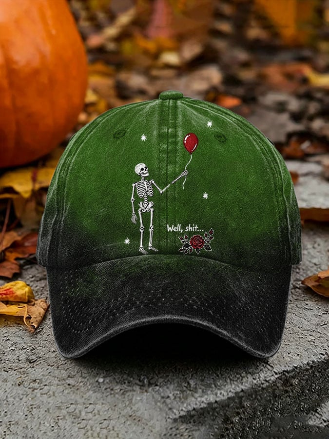 Unisex Retro Halloween Well, shit... Print Hat
