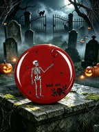 Unisex Retro Halloween Well, shit...  Pin-Back Button