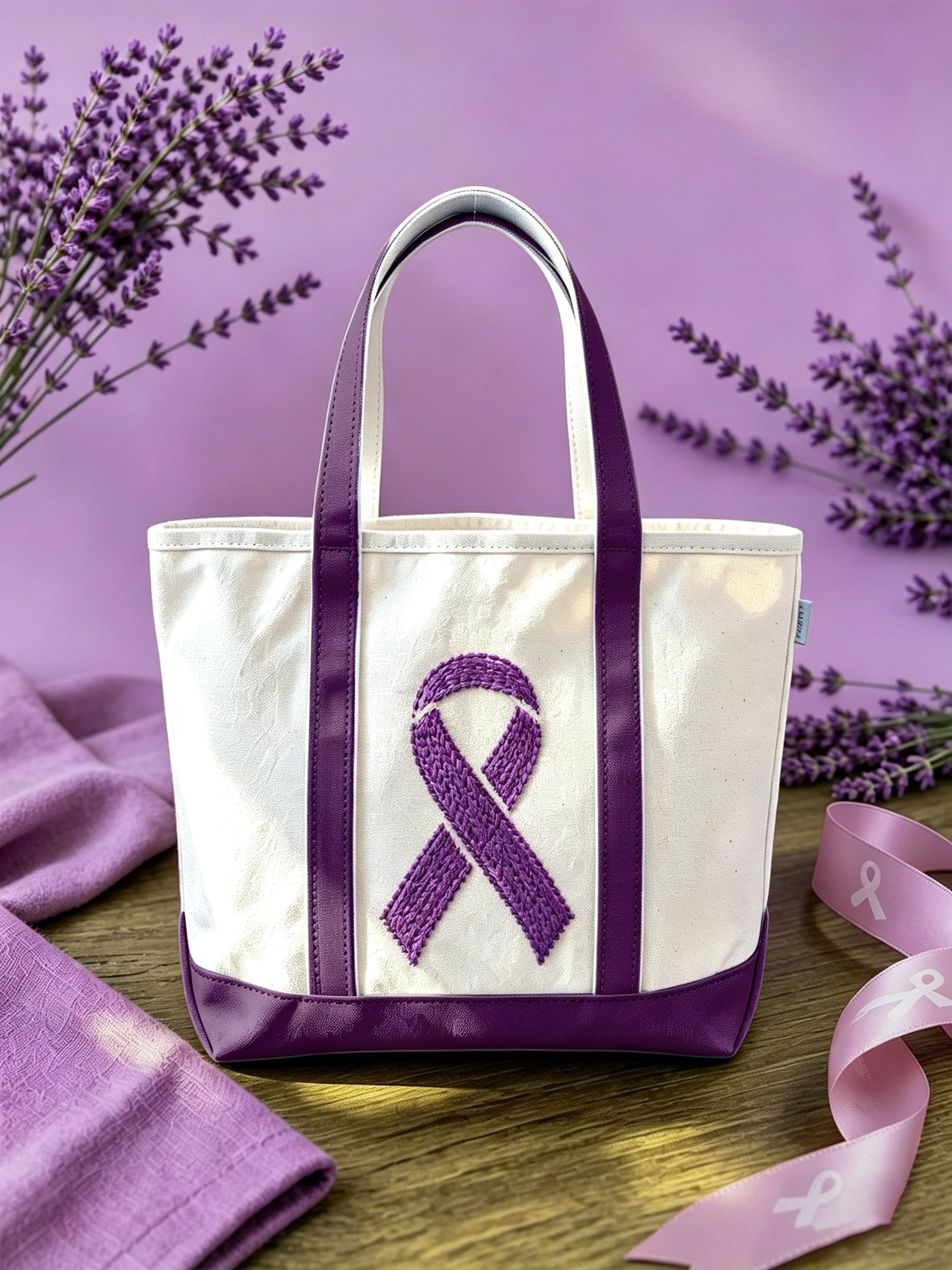 Unisex Alzheimer's Awareness Durable Canvas Bag