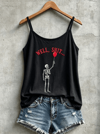 Women's Retro Halloween Well, shit... Print Camisole