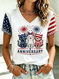 Women's USA 250th Anniversary Printed T-shirt