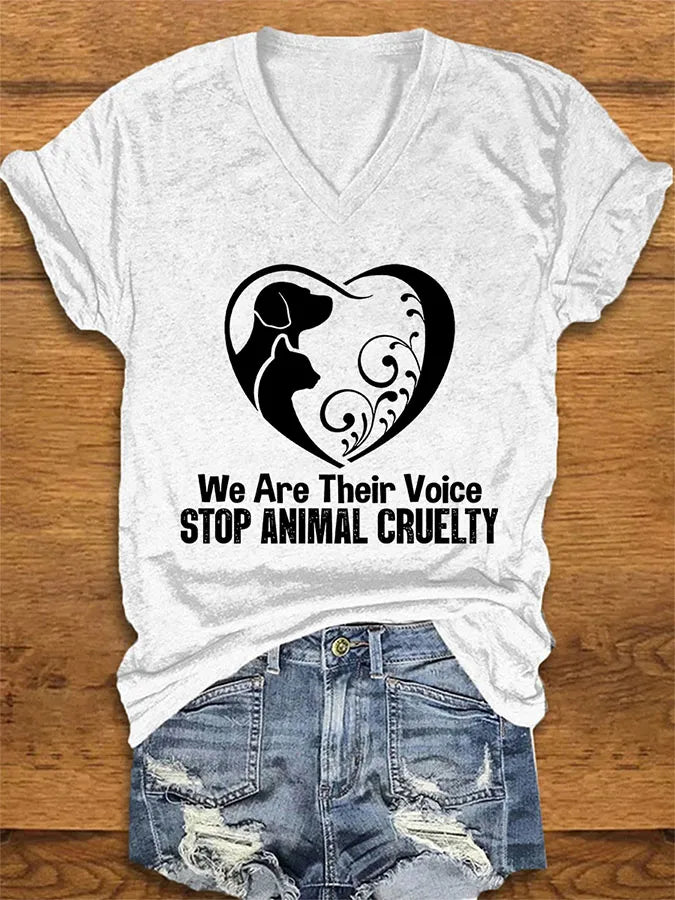 Women's Casual Print Short-Sleeve T-Shirt