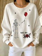 🔥🔥2nd 50% Off 🔥🔥Women's Retro Halloween Well, Shit... Printed Sweatshirt