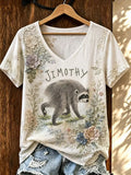 Hot Jimo Thief Printed Casual T-Shirt