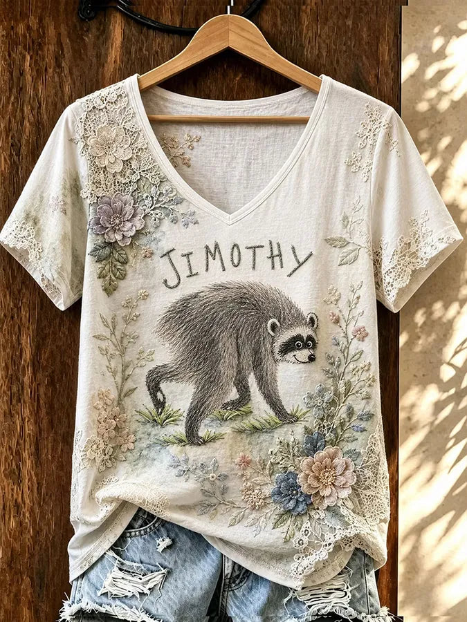 Hot Jimo Thief Printed Casual T-Shirt