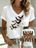 Women's Retro Halloween Casual Graphic T-Shirt