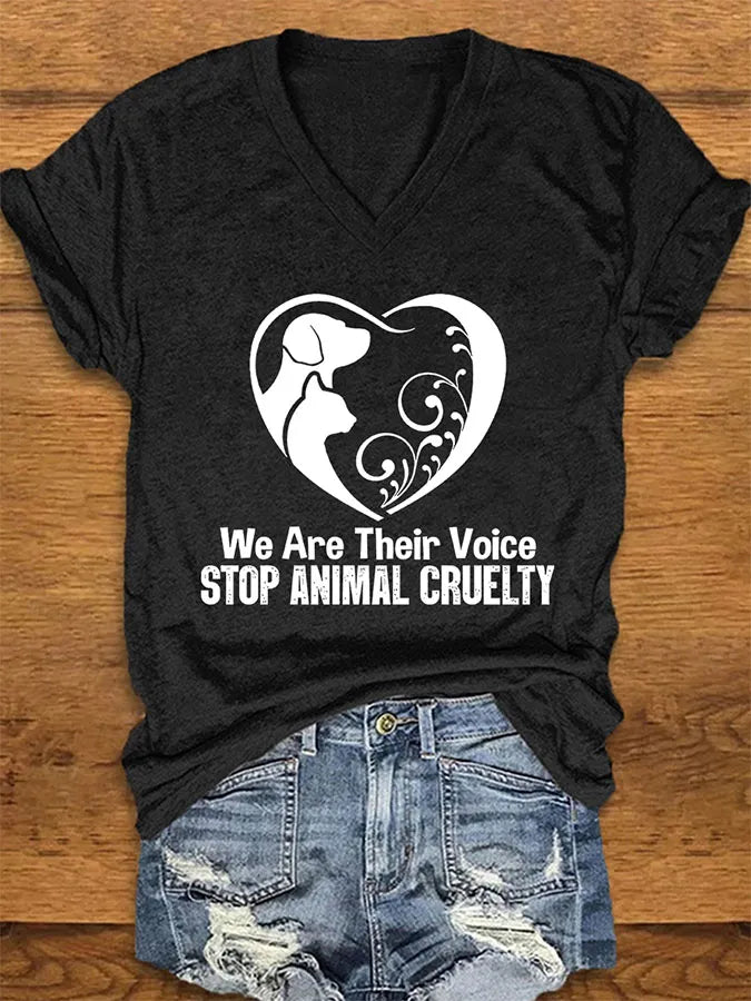 Women's Casual Print Short-Sleeve T-Shirt